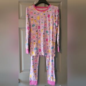 NWT Little Sleepies "Tea Party" 2-piece Pajamas LIMITED EDITION Print